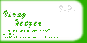 virag hetzer business card